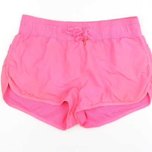 H&M Women’s Pink Athletic Shorts, Size 10, Elastic Waist