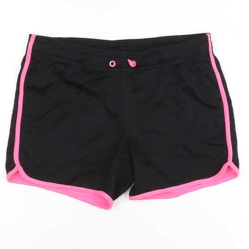 H&M Girls Black Activewear Shorts 8-9 Years