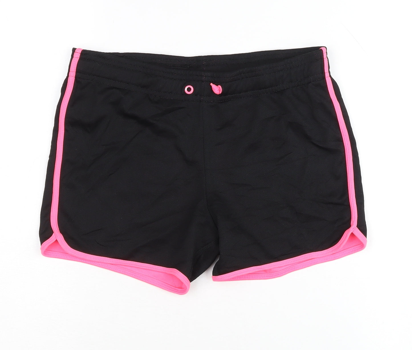 H&M Girls Black Activewear Shorts 8-9 Years