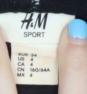 H&M Women's Black Athletic Shorts Size 6