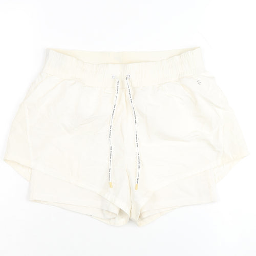 H&M Women's White Athletic Shorts Size 8