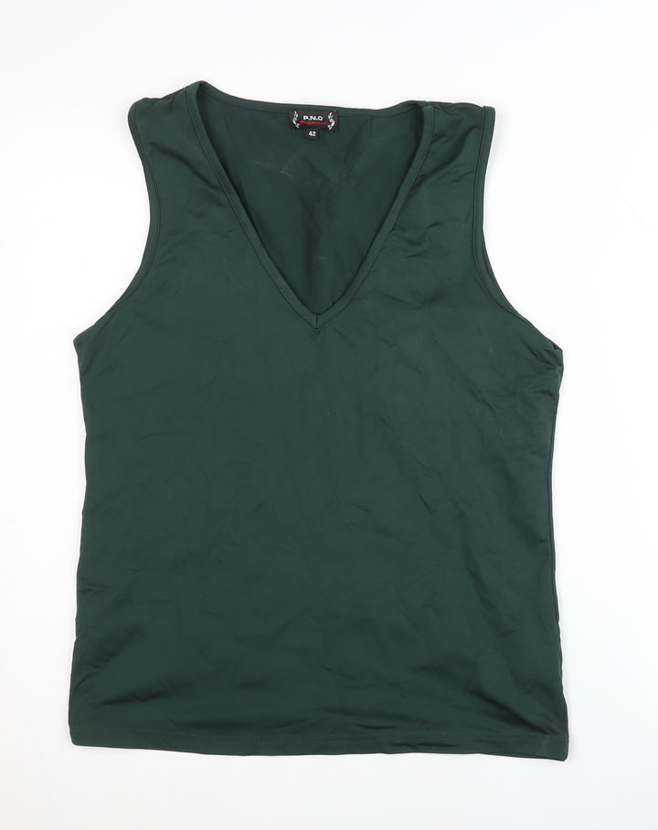 P.N.O Premium Women's Green Tank Top Size 14