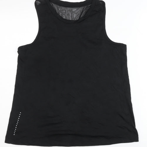 Crivit Women's Black Tank Top, UK 12/14, Gym & Training