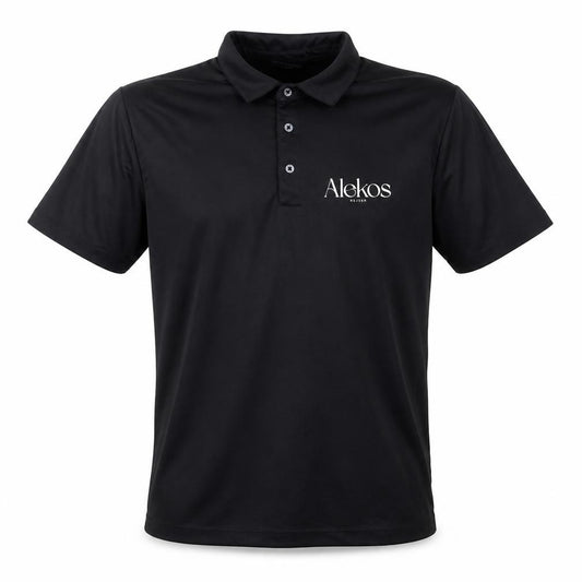Front view of Tee Jays Men's Black Polo Shirt -, size L