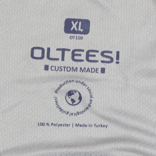 OLTEES! Men's Grey XL T-Shirt, Graphic Print Casual