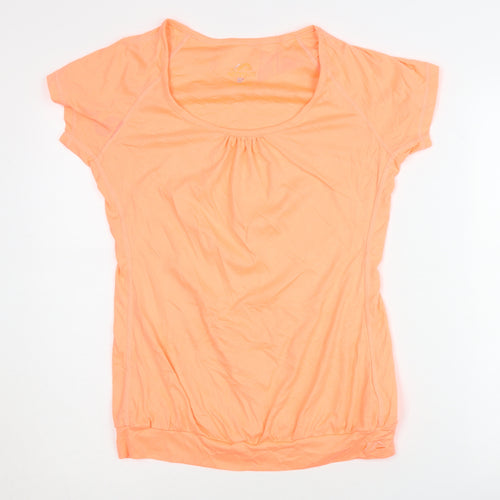 Active Women Orange Short Sleeve Top Size 12