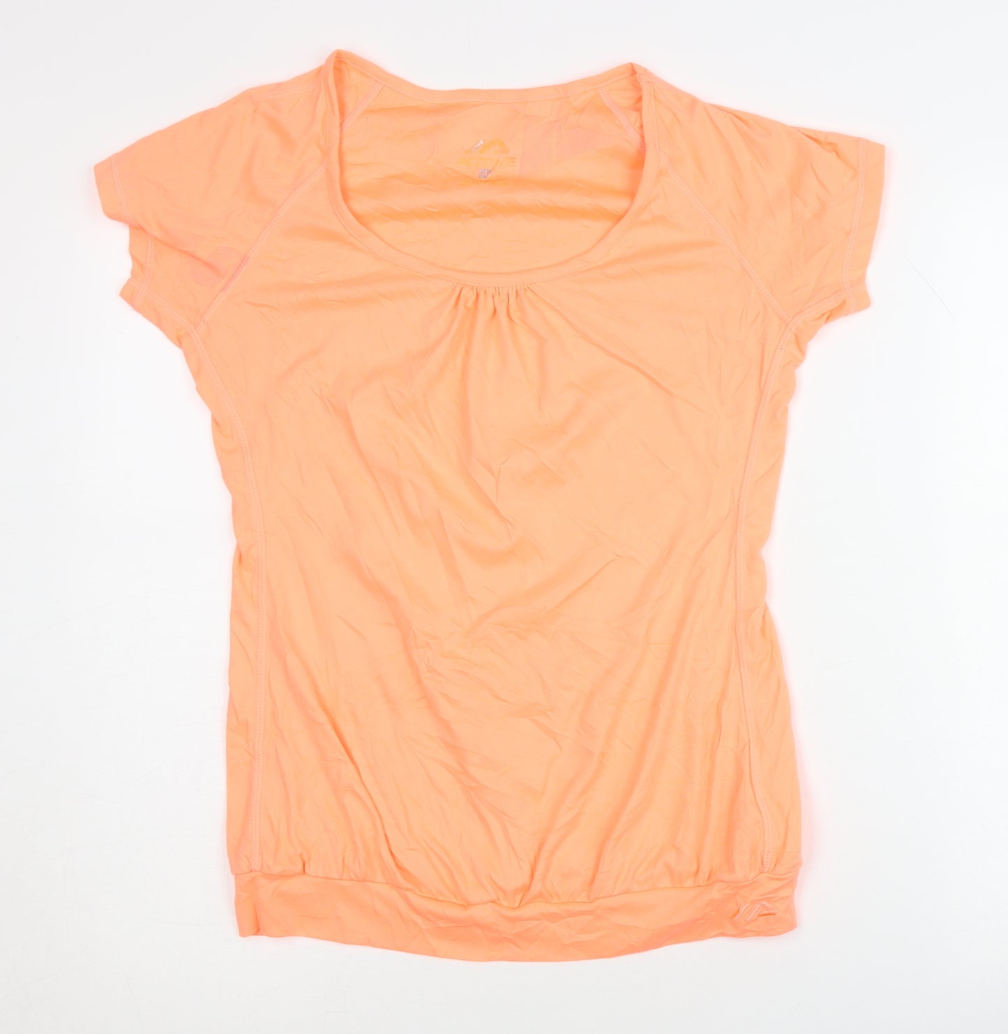Active Women Orange Short Sleeve Top Size 12