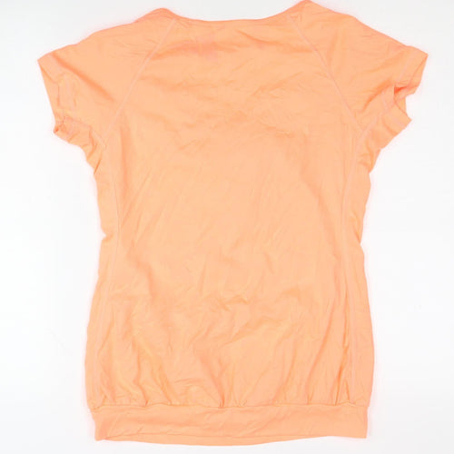 Active Women Orange Short Sleeve Top Size 12