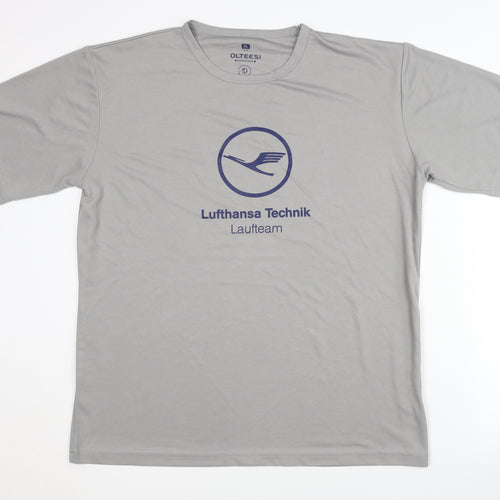 OLTEES! Men's Grey XL Graphic T-Shirt Crew Neck