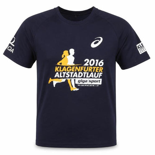 Asics Men's Blue Running T-Shirt - Size S, Sport, Logo