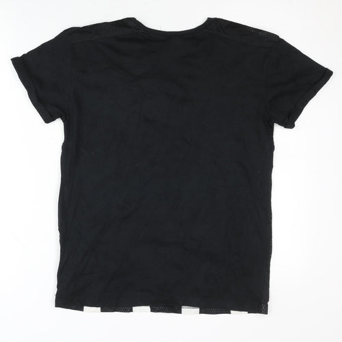 Y.F.K. Boys Black/White Jersey, 11-12 Years, Graphic Print