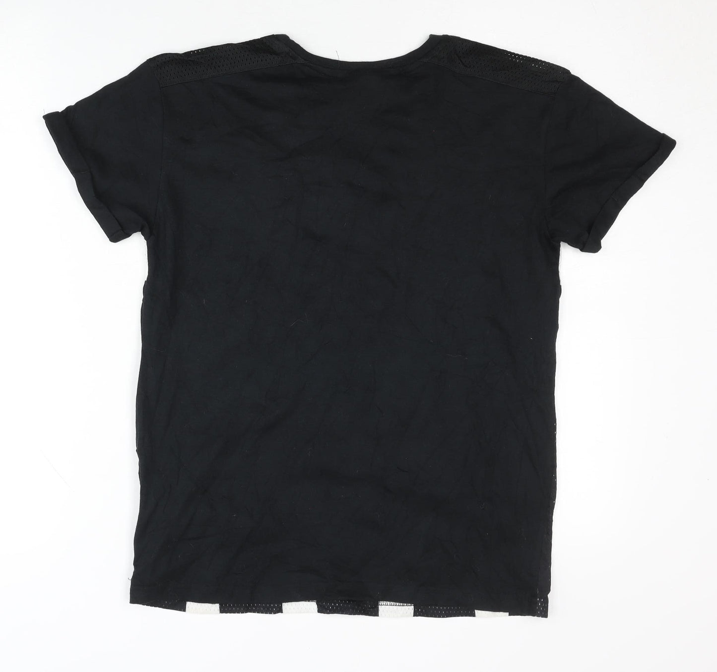 Y.F.K. Boys Black/White Jersey, 11-12 Years, Graphic Print