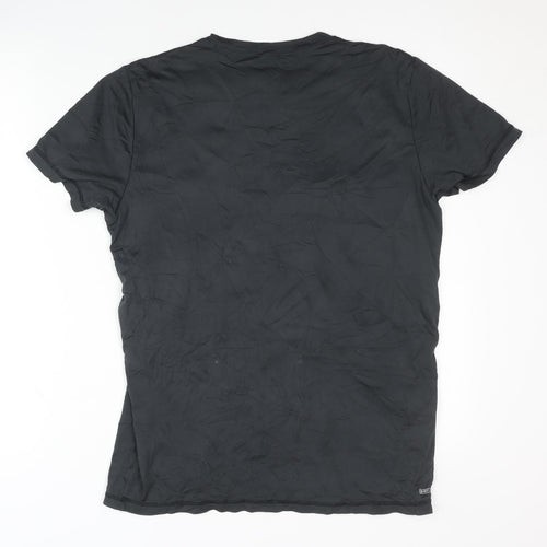 Rip Curl Men's Black Striped T-Shirt - Size S