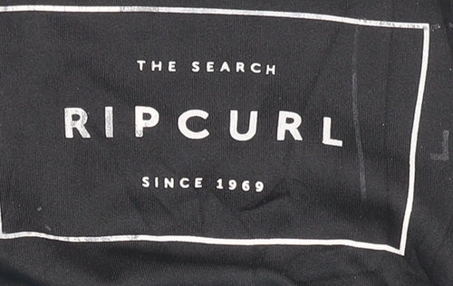 Rip Curl Men's Black Striped T-Shirt - Size S