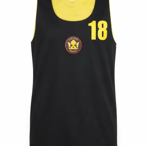 Allemo Boys Black Basketball Tank Jersey, 12 Years