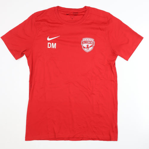 Nike Men's Red Gym & Training Jersey T-Shirt, Size L