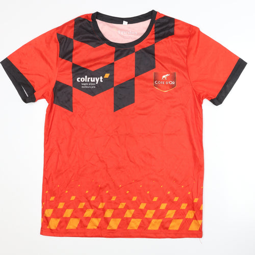Men's Red XL Football Jersey Short Sleeve