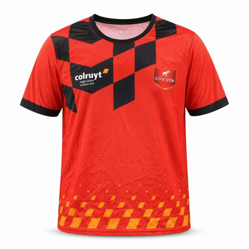 Men's Red XL Football Jersey Short Sleeve