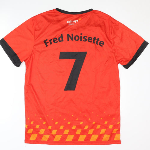 Men's Red XL Football Jersey Short Sleeve