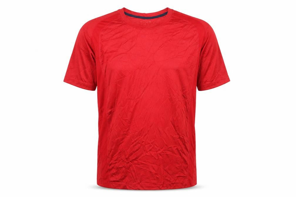 Front view of Men's Red Active T-Shirt XL Short Sleeve Crew Neck