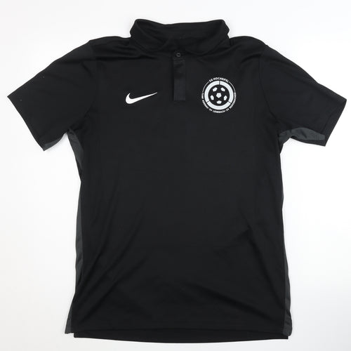 Nike Men's Black Polo Shirt L Gym & Training