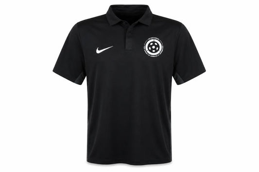 Front view of Nike Men's Black Polo Shirt L Gym & Training