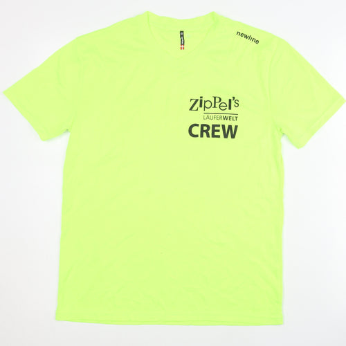 Newline Men's Green Running T-Shirt, Size S