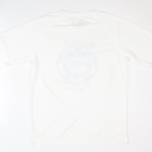 Hanes Men's White M T-Shirt Jersey Sports
