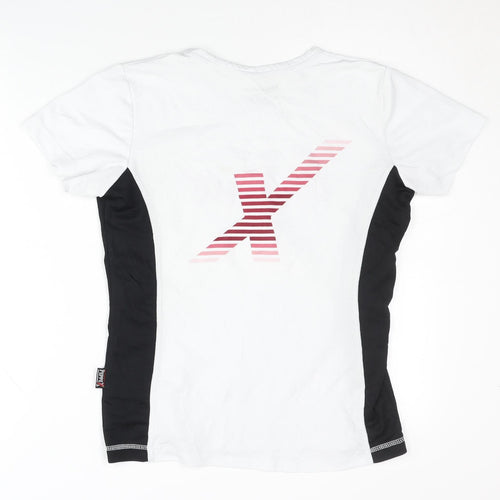 Peppex Sports Unisex White Activewear T-Shirt L