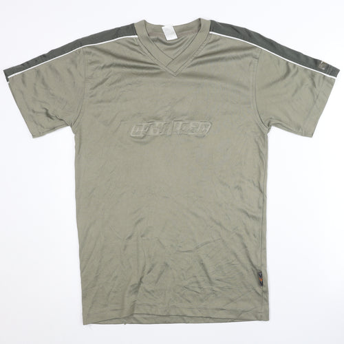 HERE & THERE Boys Green V-Neck Short Sleeve T-Shirt 12