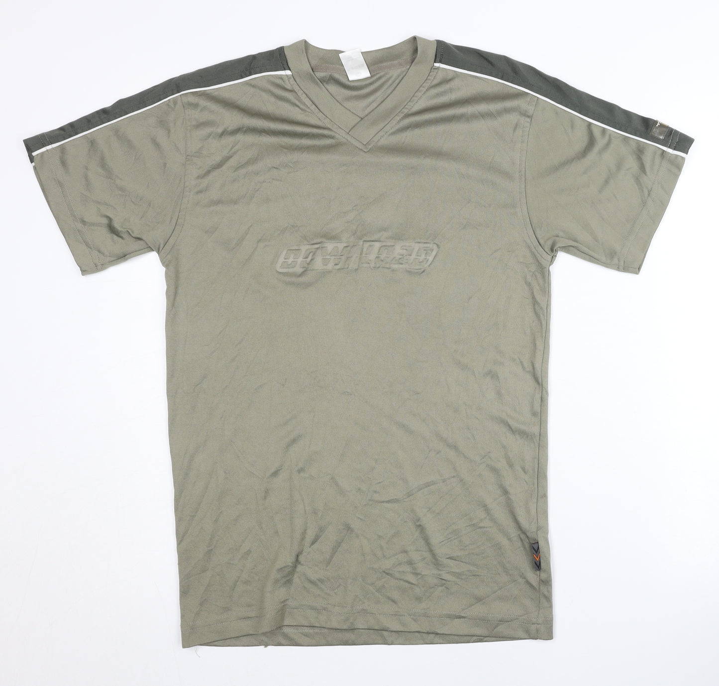 HERE & THERE Boys Green V-Neck Short Sleeve T-Shirt 12