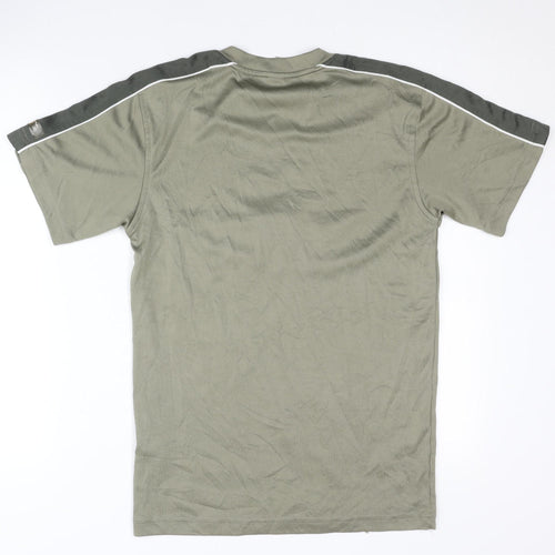 HERE & THERE Boys Green V-Neck Short Sleeve T-Shirt 12