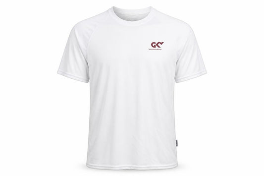 Front view of Cona Sport Men's White T-Shirt, size L, Casual Jersey