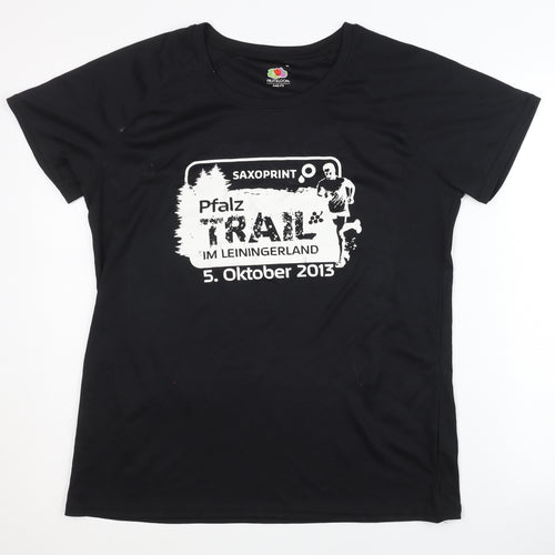 Fruit of the Loom Men's Black XL Running T-Shirt