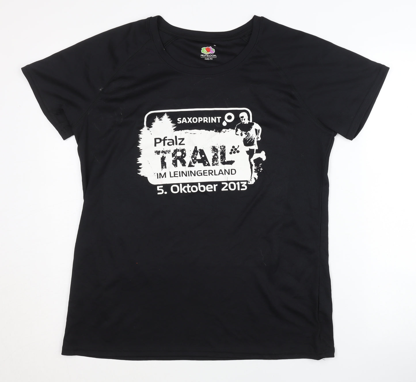 Fruit of the Loom Men's Black XL Running T-Shirt