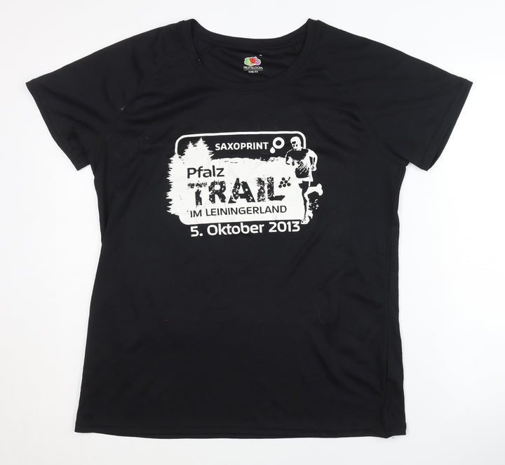 Fruit of the Loom Men's Black XL Running T-Shirt