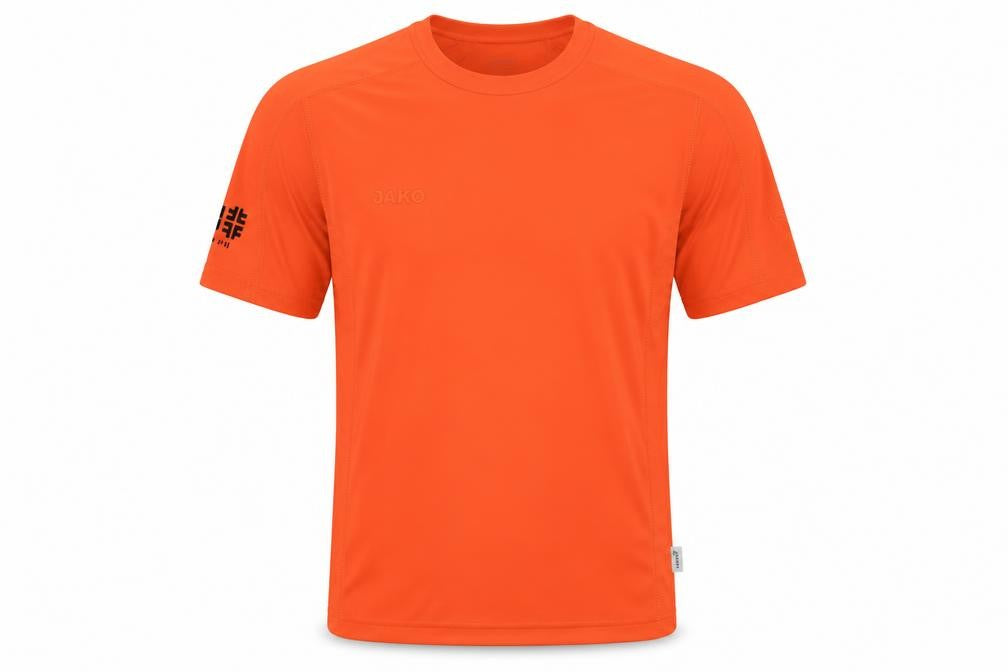 Jako Men's Orange T-Shirt, S, Crew Neck, Activewear
