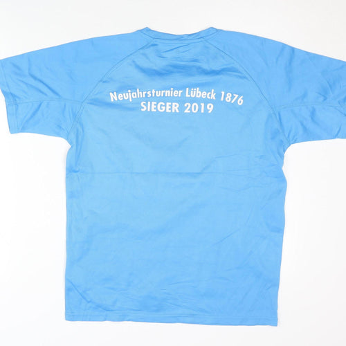 Spiro Men’s Blue Handball T-Shirt, Size S, Quick Dry Activewear