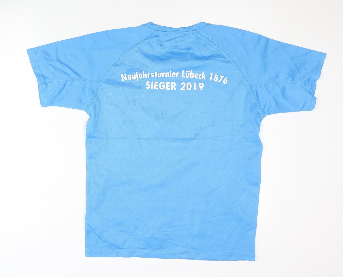 Spiro Men’s Blue Handball T-Shirt, Size S, Quick Dry Activewear
