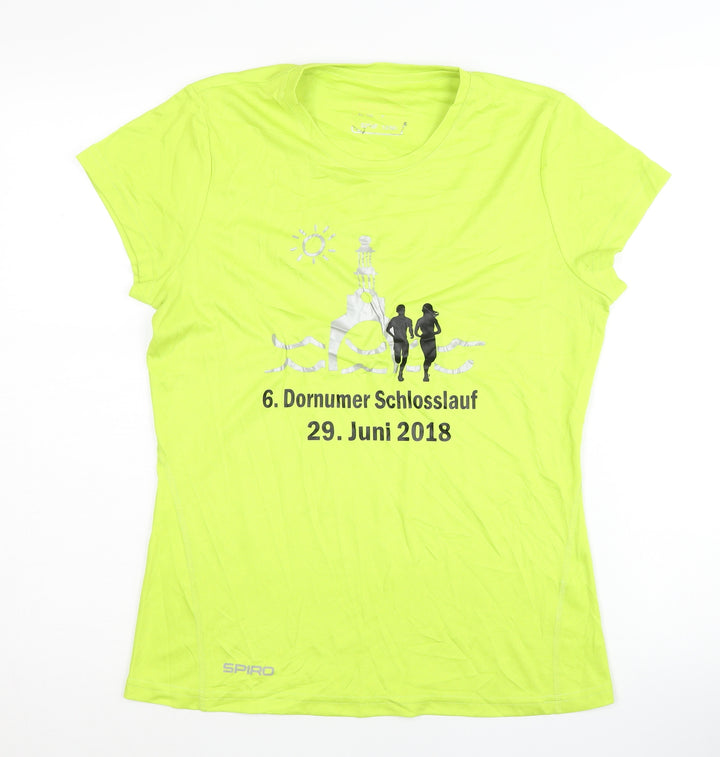 Spiro Women's Green Medium Jersey T-Shirt