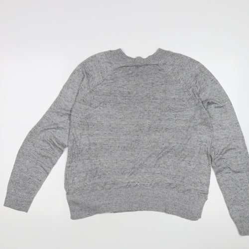 Basics Women's Grey Crew Neck Pullover Jumper M