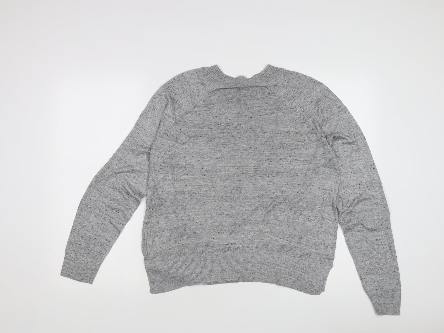 Basics Women's Grey Crew Neck Pullover Jumper M