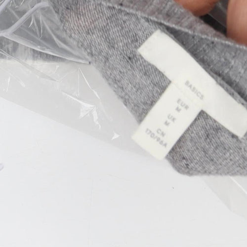 Basics Women's Grey Crew Neck Pullover Jumper M