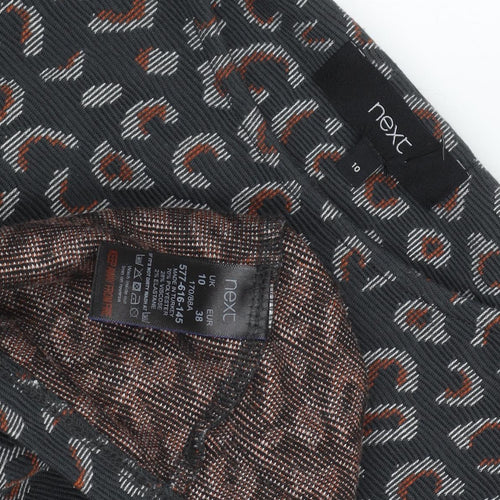 Next Women's Grey Animal Print Pencil Dress Size 10