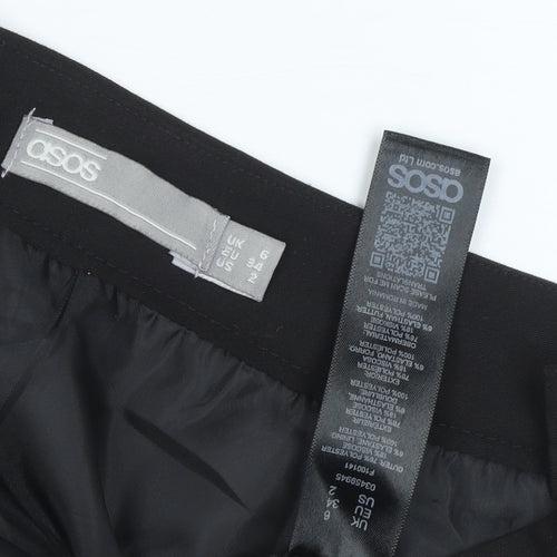 ASOS Women's Black Skirt, Size 6, Straight Pencil