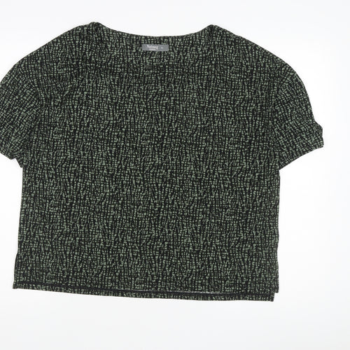 Nutmeg Women's Black Short Sleeve Top Size 14