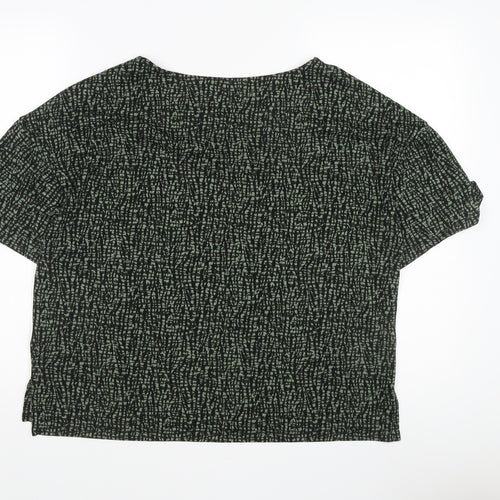 Nutmeg Women's Black Short Sleeve Top Size 14
