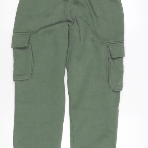 Zara Women's Green Cargo Trousers S - Casual Comfort