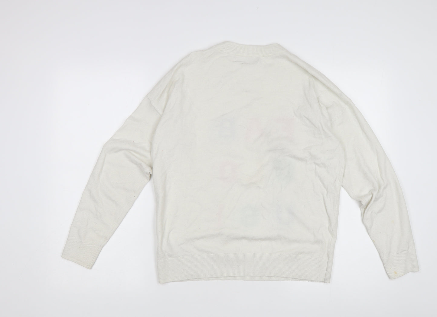 Marks and Spencer Women's White Pullover Jumper