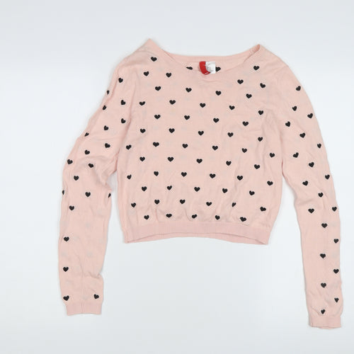 H&M Women's Pink XS Pullover Jumper